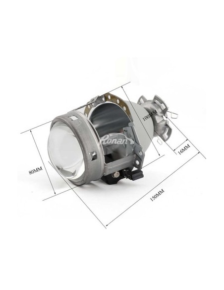 Bixenon D2S 3'' Headlight Lenses Hella E55 EvoX-R 3.0 with igniter support