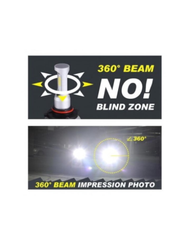 Set of 2 HB4 COB Canbus LED Lights for Car...