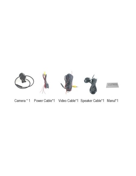 Intelligent AHD Rearview Camera (AI) with obstacle detection and sound warning based on distance to obstacle