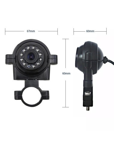 Infrared Rear View Camera 12V - 24V for Trucks,...