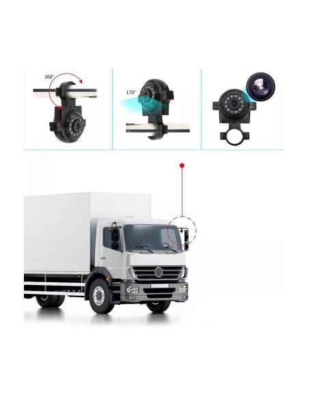 Infrared Rear View Camera 12V - 24V for Trucks, Coaches, Buses