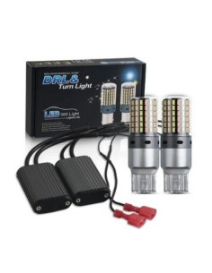 Set 2 x T20, W21W с двоен цвят Жълта Сигнализация + Бяла... 2