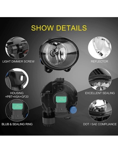 Right Fog Light Sport Bar for BMW E90, F10,...