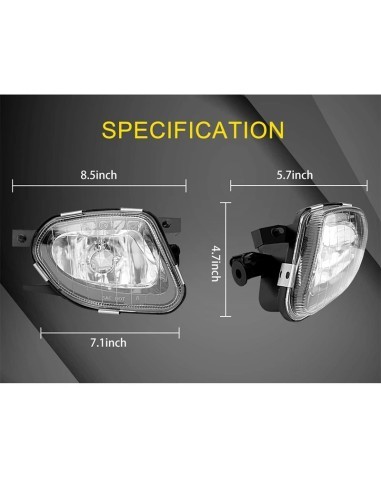 Right fog light for Mercedes-Benz E-Class W211,...
