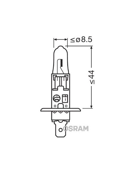 H1 Bulb, 12V 55W, Osram