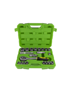Socket Set with 21 Pieces 1/2 12 Points