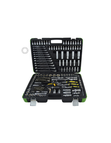 216-Piece Chrome Hexagonal Socket Set