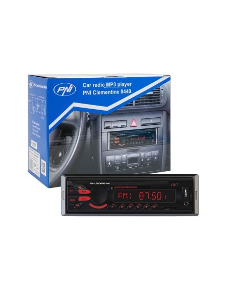 PNI Clementine 8440 Autós Mp3 Lejátszó, 4x45w, 12v, 1 Din, SD-vel, USB-vel, Aux, RCA