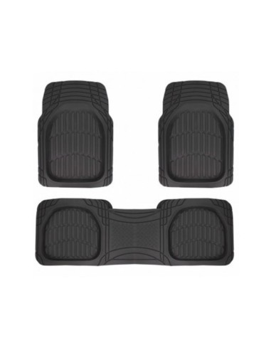 Universal tray type car mats, 4 pieces made of...