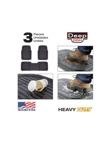 Universal tray type car mats, 4 pieces made of...