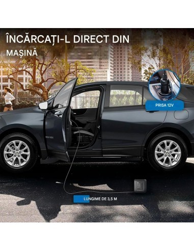 Mini portable air compressor 150 PSI, 10.3 Bar,...