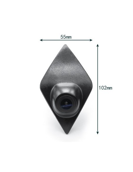 Dedicated front camera for Renault with logo installation