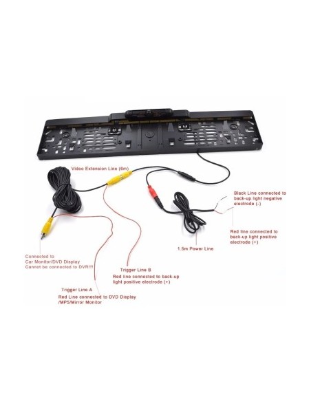 Rearview camera with license plate mount with Night Vision,