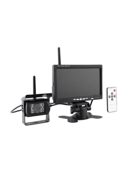 Wireless Rearview Kit with Camera and 7inch Display 12V-24V, for Trucks, Coaches, Buses