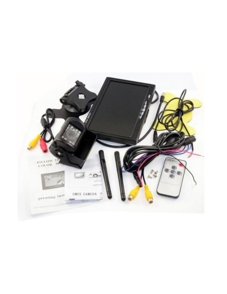 Wireless Rearview Kit with Camera and 7inch Display 12V-24V, for Trucks, Coaches, Buses