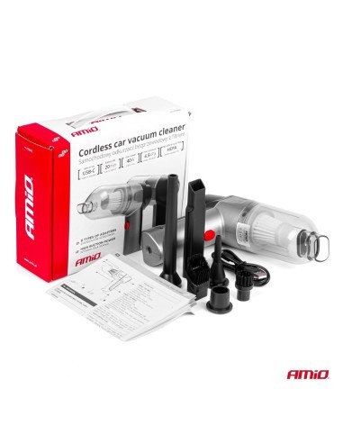 Cordless Car Vacuum Cleaner with HEPA Filter, 40W
