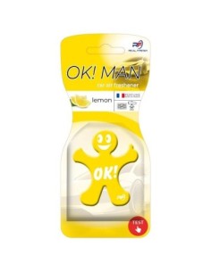 Real Fresh Car Air Freshener, OK!MAN Polymer Lemon