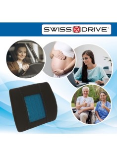 Lumbar pillow with memory foam for office or car 2