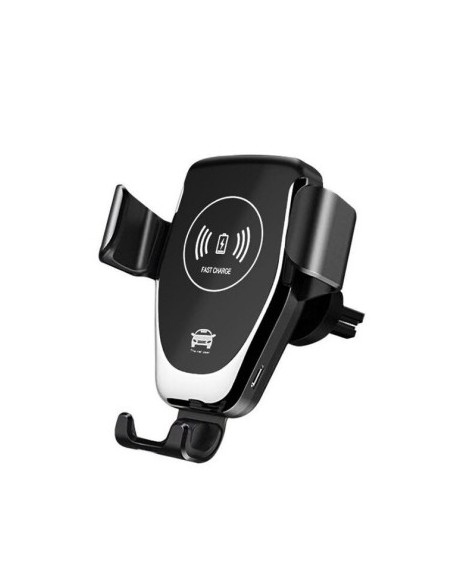 Car holder for ventilation grille + suction cup 10W gravitational with wireless charging Qi Standard Fast Charge Type-C - CWCPH-