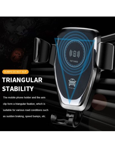 Car holder for ventilation grille + suction cup...