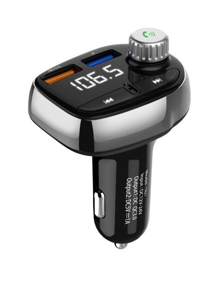 FM Modulator 12-24V Bluetooth 5.0 with car charger function Super Charge 3.0 - T61