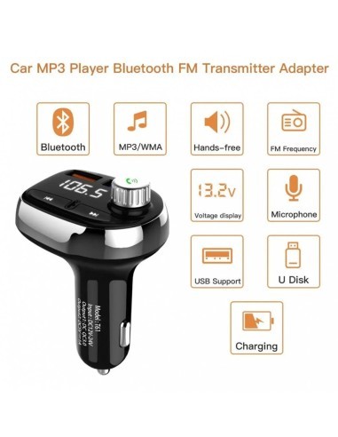 FM Modulator 12-24V Bluetooth 5.0 with car...