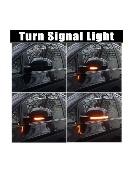 Σετ 2 Σηματοδότες Led Καθρέφτη Δυναμικοί για VW Golf V, Passat B6, Jetta, Eos