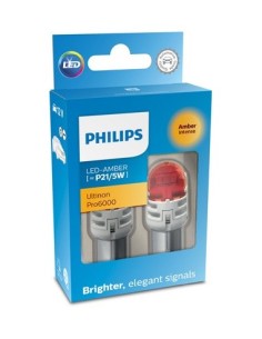 Σετ 2 LED αυτοκινήτου Κόκκινο P21/5W Philips Ultinon...
