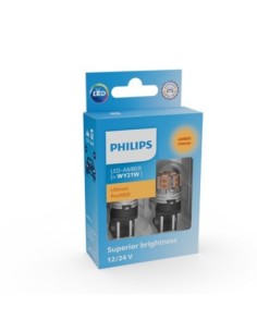 2 db Sárga Autó LED Izzó WY21W Philips Ultinon Pro7000 SL...