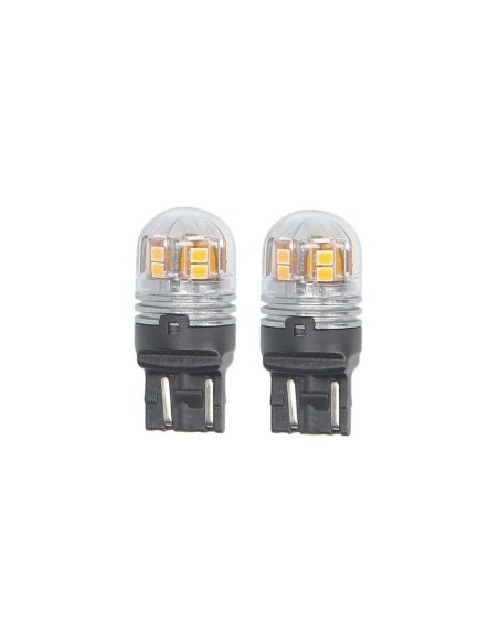 2 db Sárga Autó LED Izzó WY21W Philips Ultinon Pro7000 SL Jelzés 12V/24V