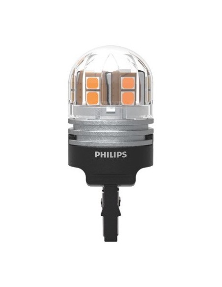 2 db Sárga Autó LED Izzó WY21W Philips Ultinon Pro7000 SL Jelzés 12V/24V