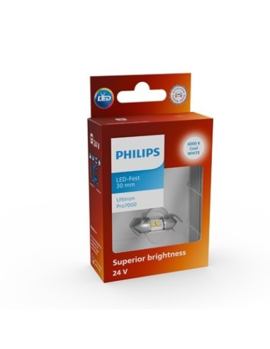 Philips Ultinon Pro7000 SL 30 mm 24V White LED...