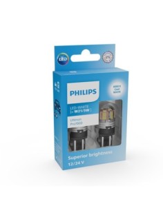 Set of 2 White W21/5W Philips Ultinon Pro7000 SL LED Car...