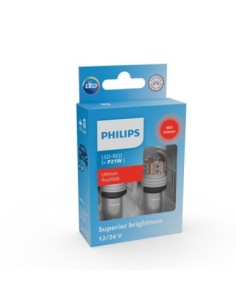 2 darabos autós izzó készlet P21W Vörös Philips Ultinon...