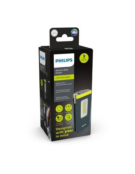 Philips Xperion 6000 Pocket Compact LED Work Light 300 Lm Cordless