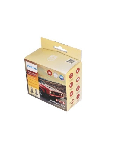 Set of 2 H7/H18 Philips Ultinon Classic 12V LED...