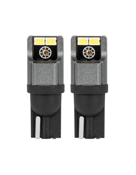Set of 2 car LED W5W, T10, with 4 SMD, Canbus White, 12V/24V