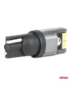 2 db W5W, T10 autós LED szett, 4 SMD, Canbus Fehér, 12V/24V 2