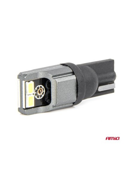 Set of 2 car LED W5W, T10, with 4 SMD, Canbus White, 12V/24V