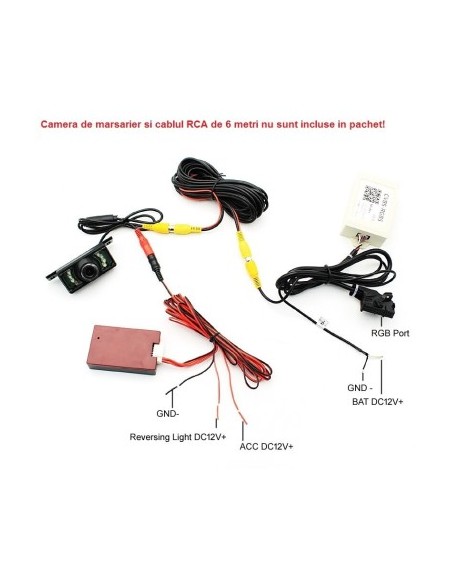 Video interface, CVBS-RGBS converter for aftermarket reverse camera installation on RNS510 and RCD510