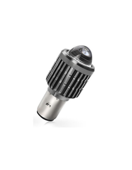 LED Bulb BA20D (H6) for motorcycle, ATV, scooter, power 15W, brightness 1200 Lm, 12V BA20D-15W