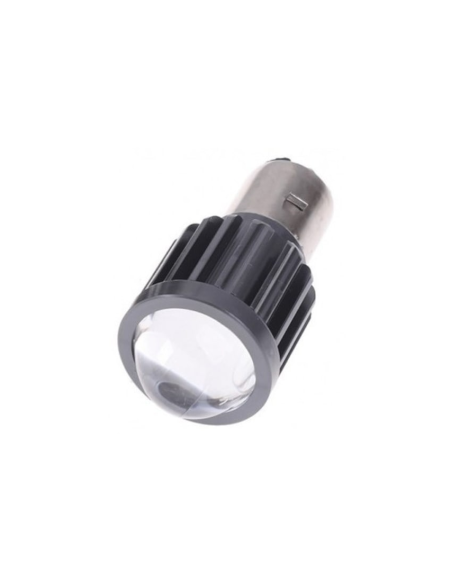 LED Bulb BA20D (H6) for motorcycle, ATV, scooter, power 15W, brightness 1200 Lm, 12V BA20D-15W