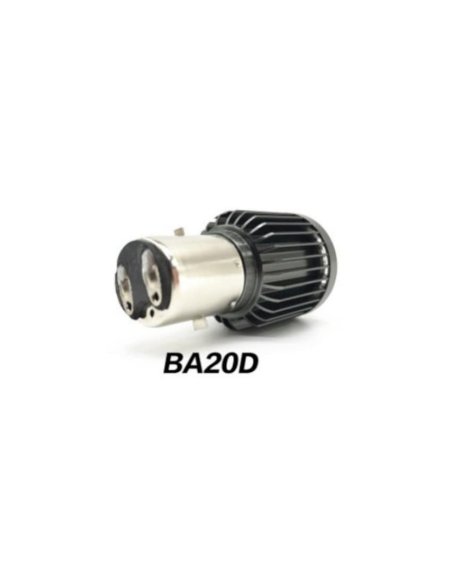LED Bulb BA20D (H6) for motorcycle, ATV, scooter, power 15W, brightness 1200 Lm, 12V BA20D-15W