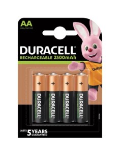Duracell R6 Batteries, AAK4 2500mAh 4 pcs, precharged