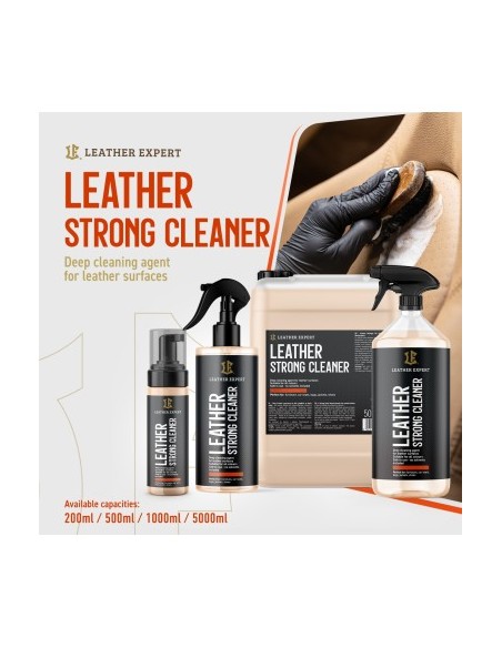 LEATHER EXPERT Strong Cleaner Powerful Leather Cleaning Solution, 1l