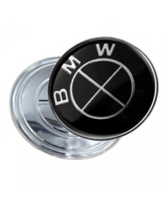 Compatible BMW Emblem for Hood or Trunk 74 mm Black 2