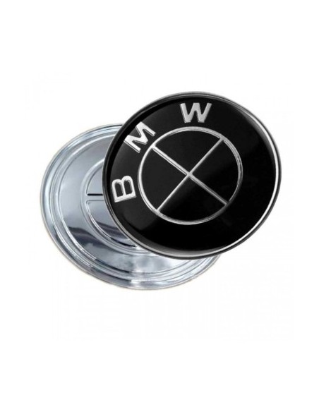 Compatible BMW Emblem for Hood or Trunk 74 mm Black