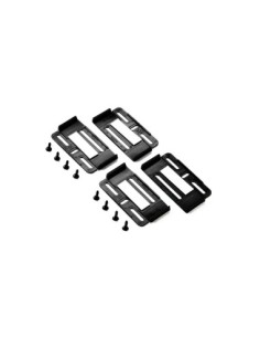 Set suport numar inmatriculare auto Extra Slim Negru 4buc