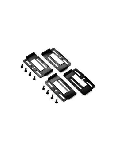 Extra Slim Black License Plate Holder Set 4pcs