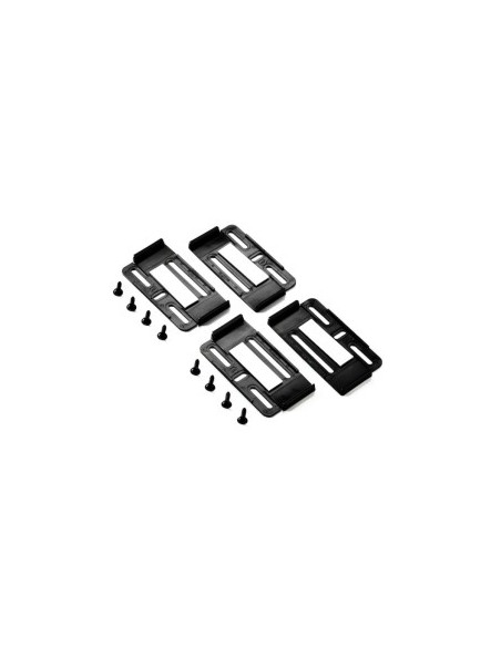 Set suport numar inmatriculare auto Extra Slim Negru 4buc
